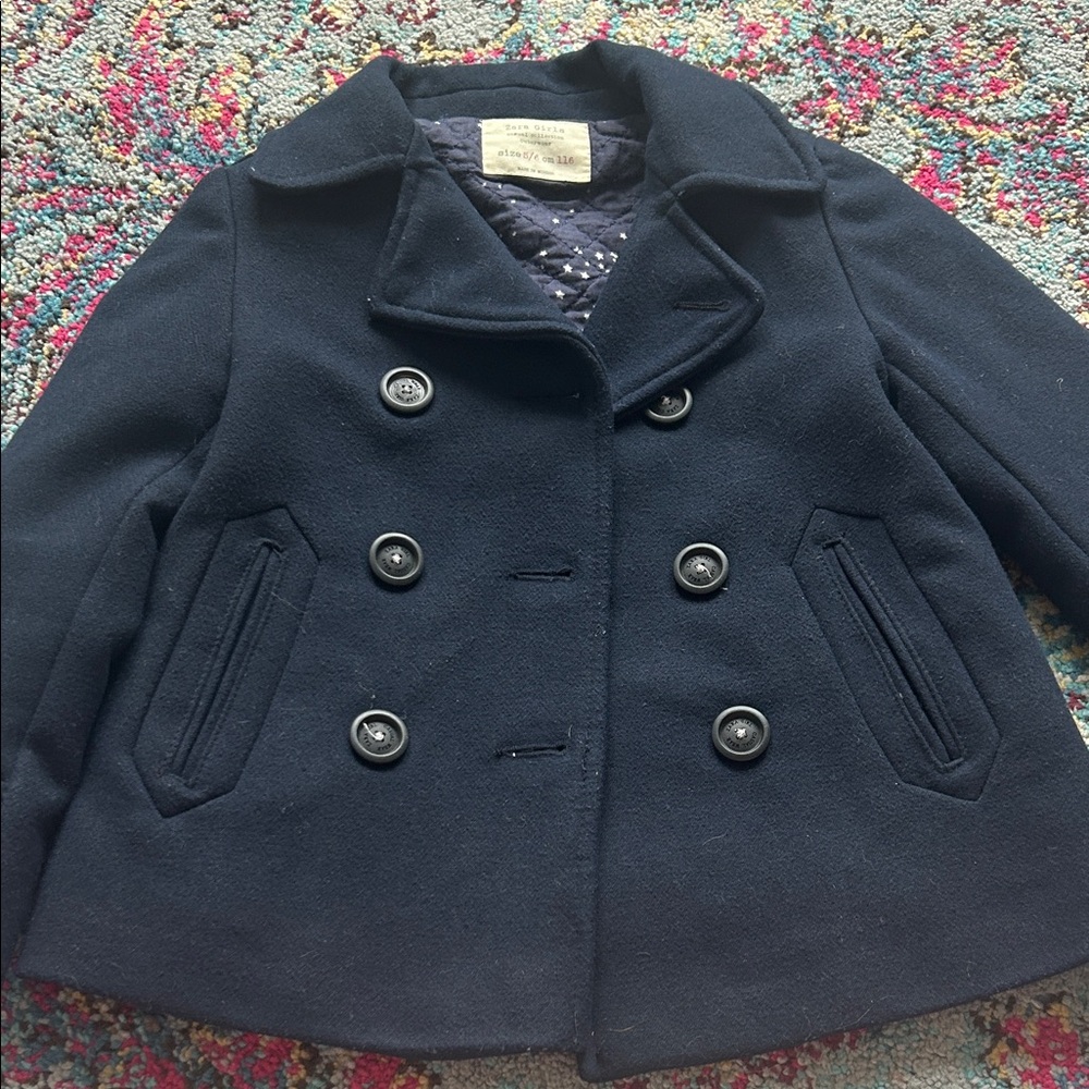 Zara‎ Kids Navy Peacoat